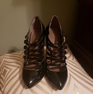 Black Strappy Colin Stuart Baby Doll Heels